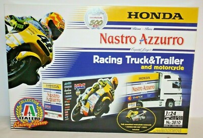 ITALERI 1:24 KIT CAMION RACING NASTRO AZZURRO + MOTO HONDA NSR 500