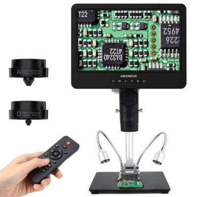 Andonstar AD249S-M Trinocular HDMI Digital Microscope with 10'' Screen for Repair