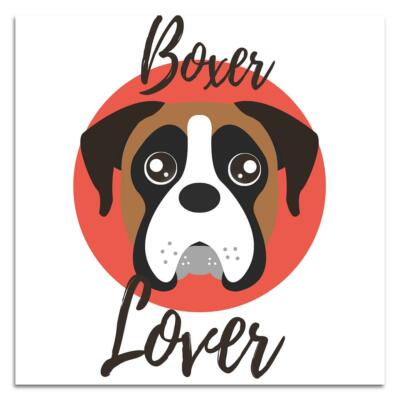 "There's No Love Like Boxer Love" Vinyl Decal Sticker - 5x5 Inch, Outdoor Rated For Car Windows - View #6