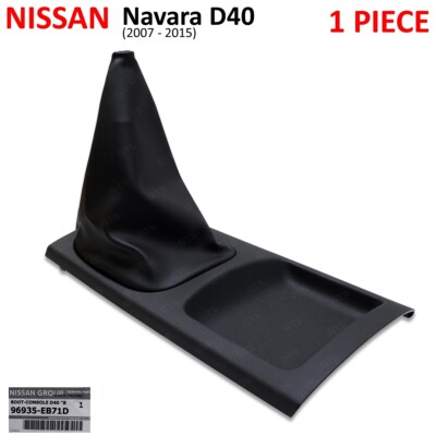 Manual Leather Boot Console Gear Black  For Nissan Frontier Navara 2007 2012