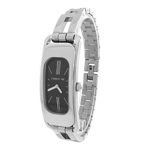 CERRUTI 1881 LADIES C WAVE SWISS QUARTZ STAINLESS WATCH NEW BLACK CT61202X403021 - image 2 of 4