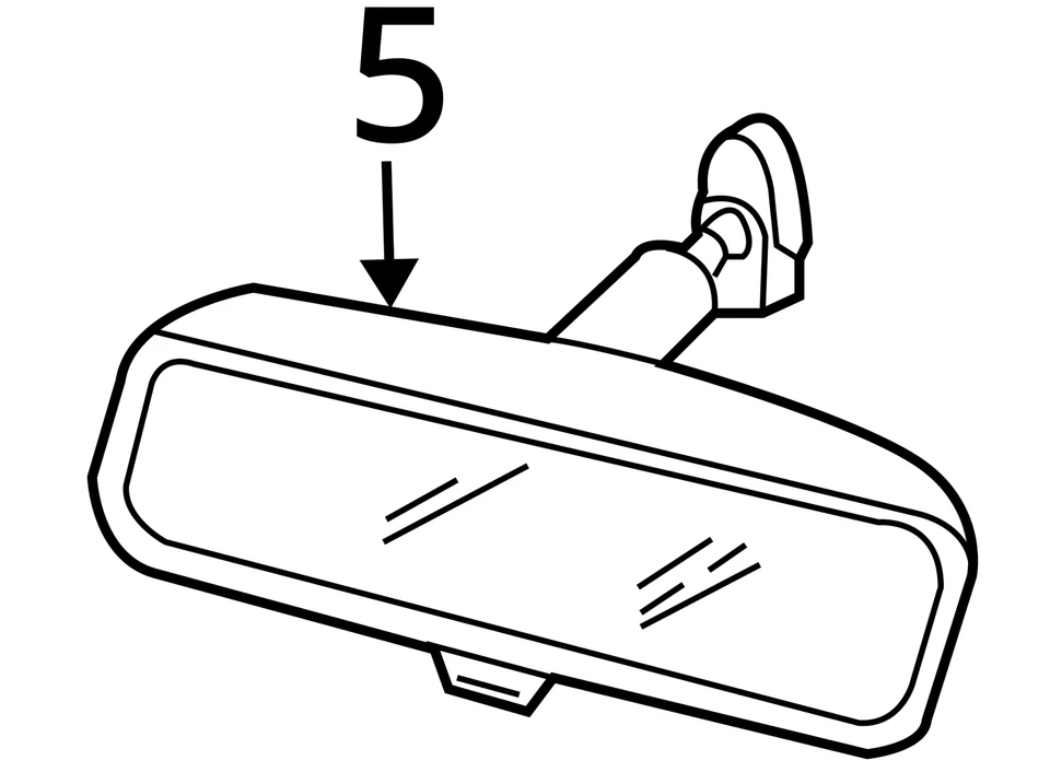 Espejo retrovisor atenuación automática para 06-11 Lincoln & Town Car 678266 Foto 4 de 4