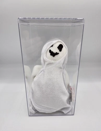 Ty Beanie Baby SHEETS the Ghost 1999 Retired with Tags in Case Vintage