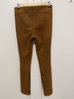 Anthropologie Faux Suede Leggings Women's 28 Euc brown skinny classy  — photo 6