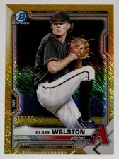 Blake Walston 2021 Bowman - Chrome Prospects #BCP-104 Gold Shimmer Refractor /50