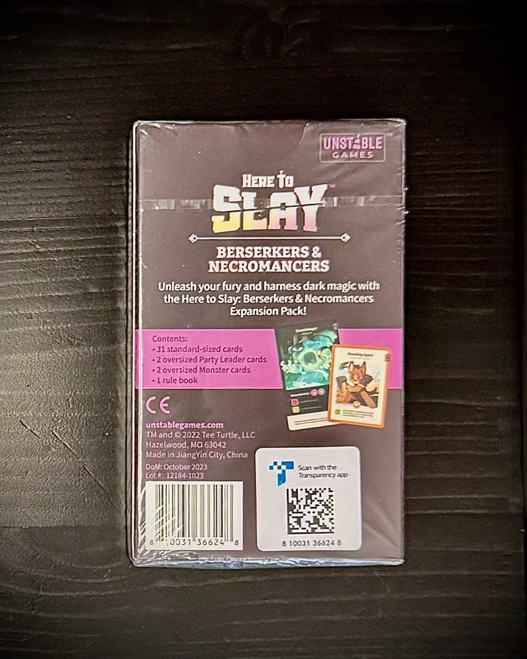 NEW TeeTurtle Berserkers & Necromancer Here to Slay Expansion Pack SEALED - Image 2 of 3