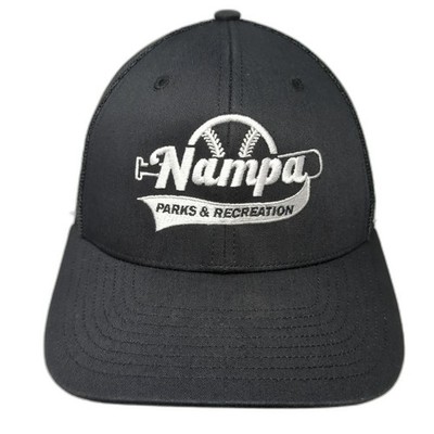 Nampa Parks & Recreation Snapback Trucker Hat Black Small Richardson