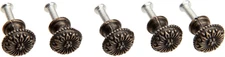 5Pcs Antique Brass Little Knobs, Small round Drawer Pulls Handles for Jewelry Bo