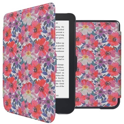 imoshion Design Slim Hard Case Klapphülle Kobo Clara 2E / Tolino Shine 4 - Flowe