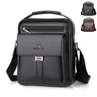Sac Sacoche Bandoulière Homme Noir Marron Fourre-tout iPad Clés Portefeuille