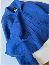CHANEL BOUTIQUE 99A CC LOGO BUTTON BLAZER JACKET  FR42 US10