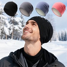 Winter Tactical Fleece Watch Cap Beanie Skull Cap Fleece Hat for Mens  Women