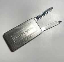 Chivas Regal Stainless Art Deco Pocket Knife & Nail File Vintage Whisky