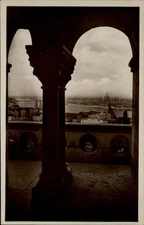 RPPC Fisherman Bastion Budapest Hungary vintage postcard p665