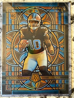 Panini 2025 Mosaic Stained Glass Oversized Quinshon Judkins #6 RC Browns