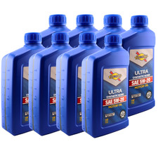 SUNOCO 721056 (7473) Ultra Synthetic Blend 5W-20 Motor Oil, 1 Quart (Pack of 8)