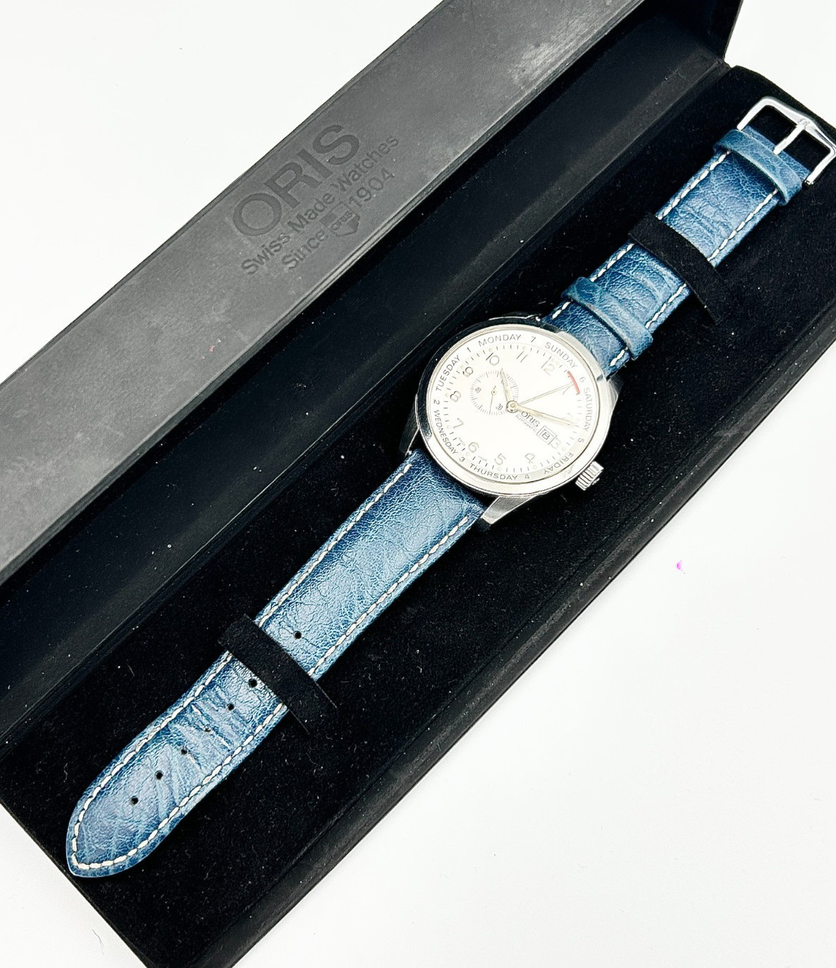 An Oris Pointer Date XXL Automatic Wristwatch & B… - image 3