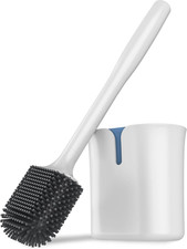 MR.SIGA Toilet Brush and Holder Wall Mounted, White, 1 Pack