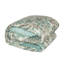 VCNY Home Dena Bed In A Bag Blue and Brown Floral 8 Piece Bedding Set, Full Size