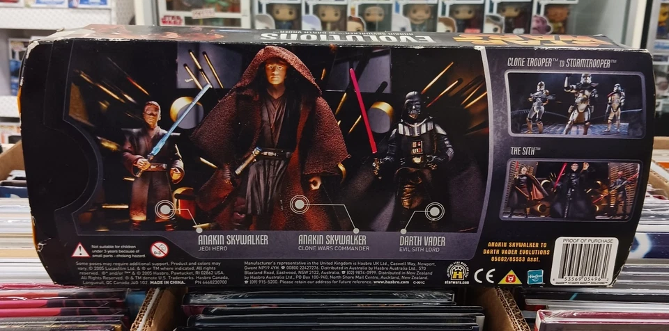 Juego de figuras de acción Star Wars Evolutions: The Sith Darth Maul Dooku Palpatine 2005 Foto 3 de 4