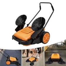 41'' Walk-Behind Sweeper Street Floor Road Sweeping Floor Cleaner Hand Push
