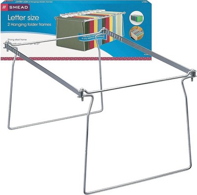 *NEW* 2-Pack Smead 64870 Hanging Folder Frame Letter Size 23-27-Inch Long Steel