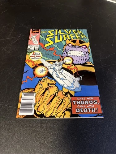 The Silver Surfer #34 Vintage Marvel Comics 1990 - Resurrection Of Thanos
