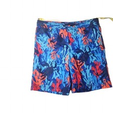 Boys Lands End Swim Trunks MED 10-12 HUSKY