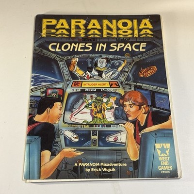 Paranoia RPG Module Clones In Space gently used 