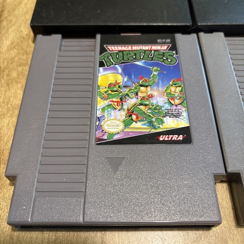 LOT Teenage Mutant Ninja Turtles 1 & 2 II The Arcade Game (Nintendo NES) Tested - Picture 2 of 6