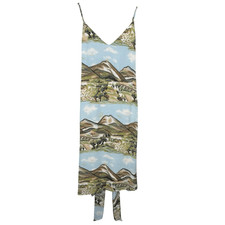 Reformation Dietrich Mountain Landscape Midi Dress Size 2