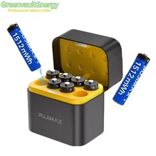 PUJIMAX 1512mWh 1.5V AAA Rechargeable Lithium Batteries 8Pack Charger 1600 Cycle