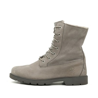 Timberland Damen A1GYB Stiefel Grau Leder Mittel Robust Classic EU 41,5