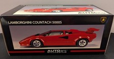 AUTOart 74531 1/18 Lamborghini Countach 5000S Red Millennium Diecast Model