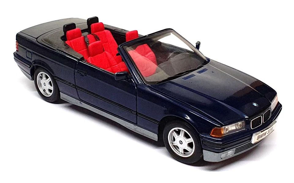 Maisto 1/18 Scale Diecast 26725E - 1993 BMW 325i Convertible - Dk. Blue - Image 3 of 4