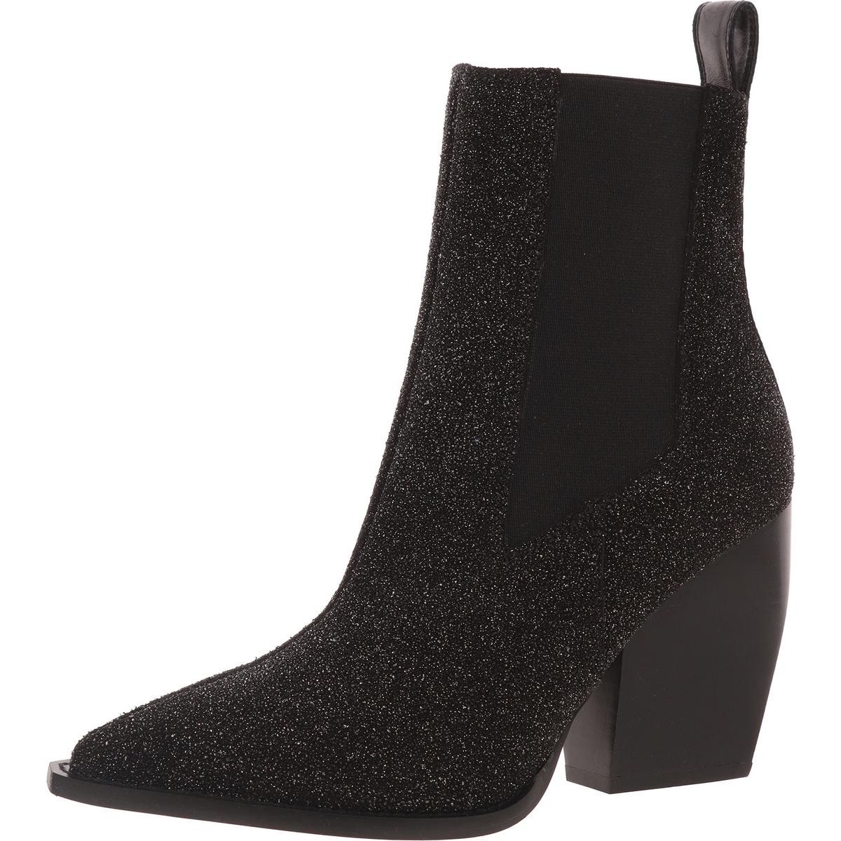 Женские ботильоны All Saints Ria черного цвета с блестками, размер 37, средний (B,M), BHFO 1019
