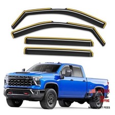 in-Channel Window Rain Guards 2020-2026 Silverado/Sierra 2500HD/3500HD Crew Cab