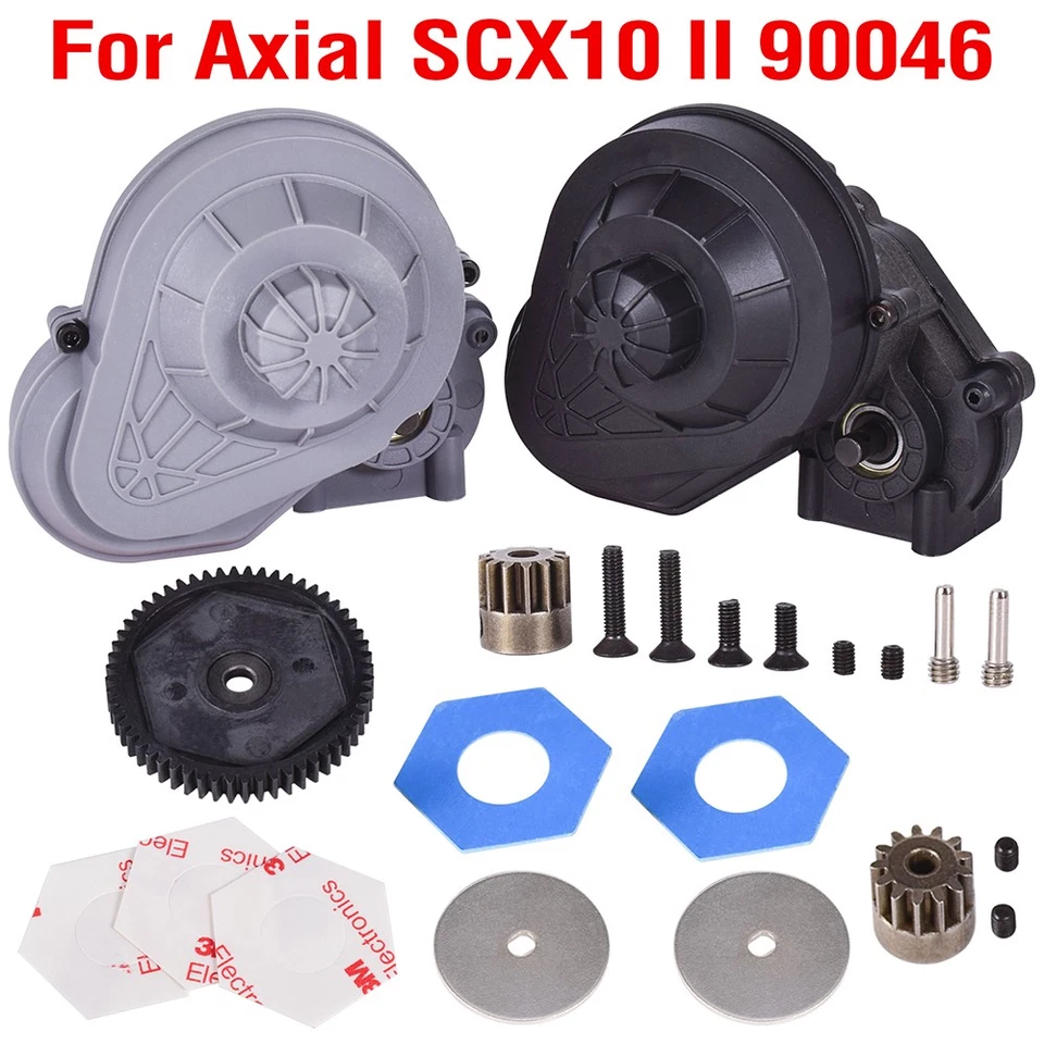 Nylon Complete Transmission Gearbox for 1/10 Axial SCX10 II 90046 RC Crawler Car - Image 2 of 4