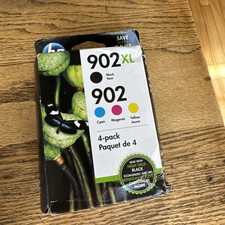 New Genuine HP 902XL Black HP 902 Regular Color Ink Cartridges Reatail Box