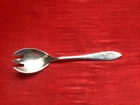 J S Co International Silver 1916 Sterling Ice Cream Spoon Hammered No Mono