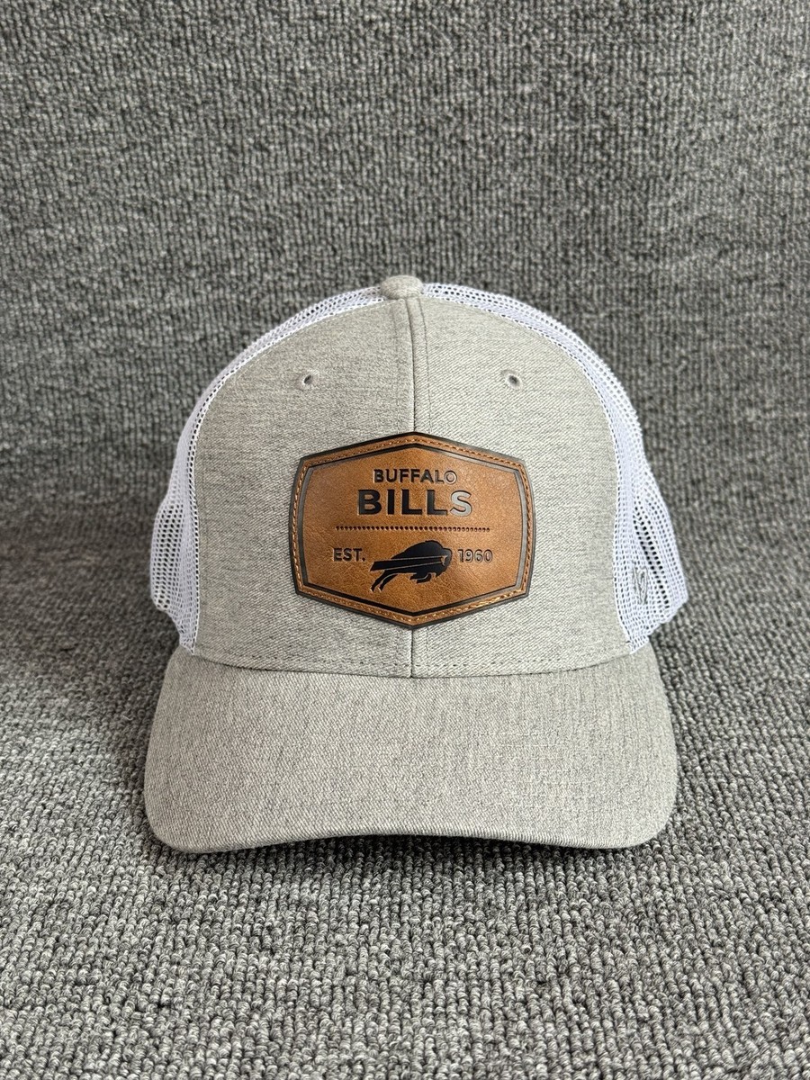 '47 Brand Buffalo Bills Trucker Snapback Gray White OSFA Retro NFL Mesh Back Hat