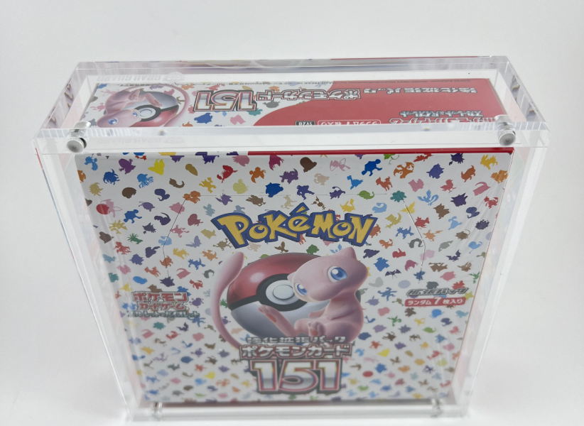 Pokemon Japanese Large Booster Box Premium Acrylic Display Protector Case -  151