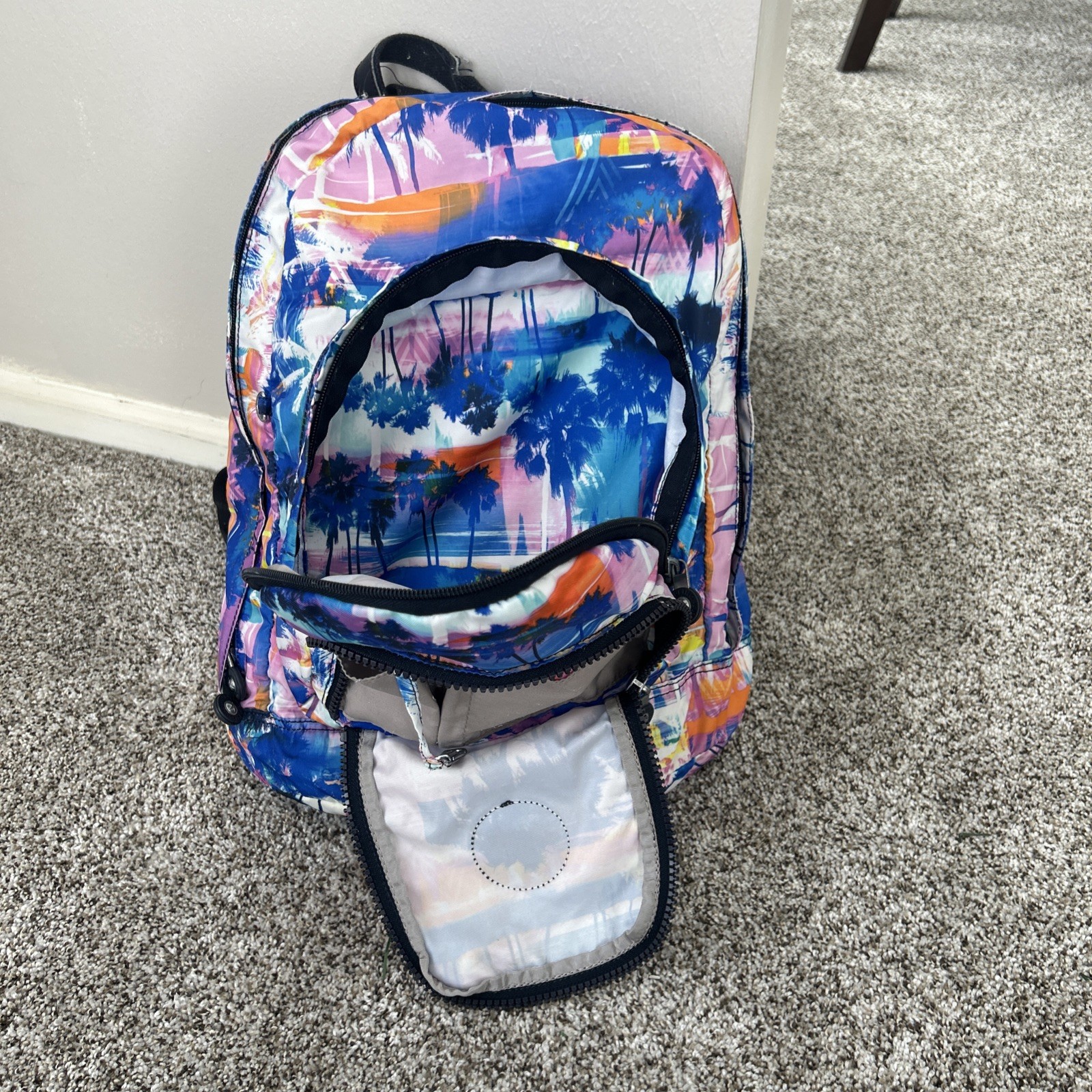KIPLING HARPER PRINTED PRISM Expendable Backpack … - image 4