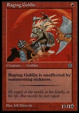 Raging Goblin - Light Play MTG Portal Second Age