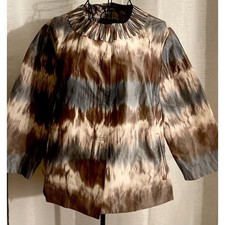 Beautiful Cropped Multicolored Jacket Size Large