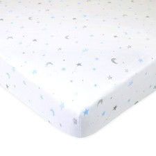 TL Care 100 Natural Cotton Fitted Mini Crib Sheet 38 x 24 - Soft Breathable ...
