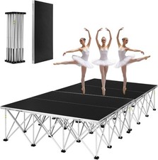 Portable Stage Platform Foldable Mobile Stage Risers for Band,Wedding,Concerts