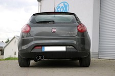 FOX Sportauspuff Fiat Bravo 198 Benziner, Bj. 2007-2014, Endrohr 2x80mm rund