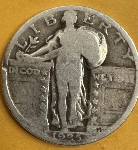 1925 Philadelphia Mint Silver Standing Liberty Quarter