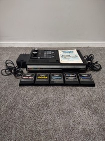 VINTAGE ColecoVision Console w/ 2 Controllers, Adapter, 5 Games Works